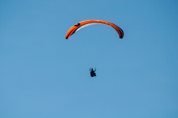 paragliding flight