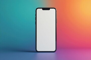 Clean mobile landing page design mockup on device, mobile, responsive