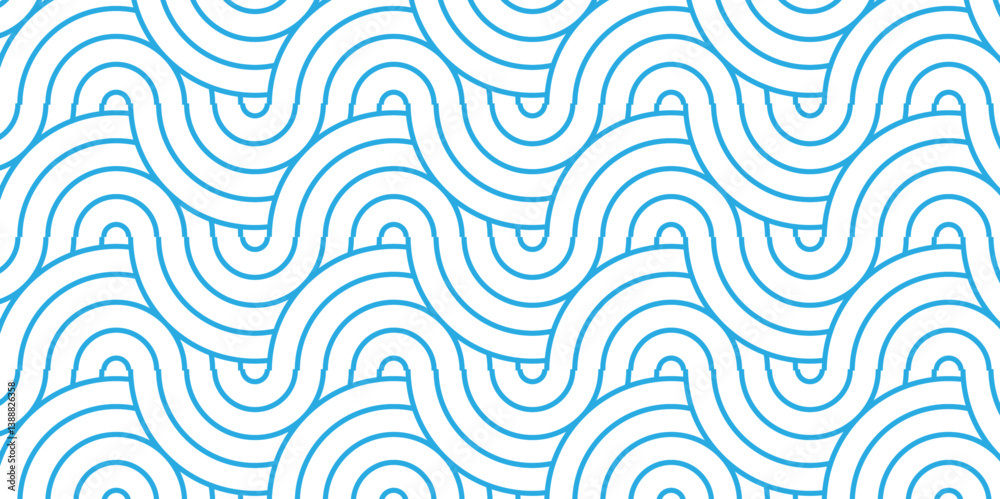 Poster overlapping pattern minimal diamond geometric waves spiral transparent and abstract circle wave line