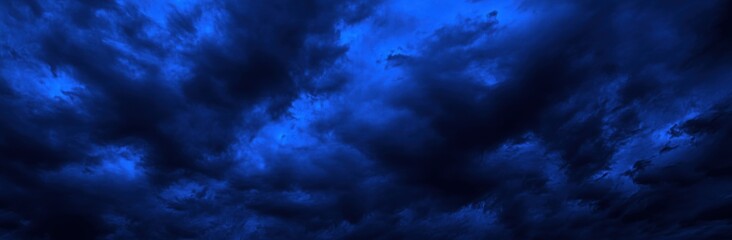 Dark Ominous Clouds Rolling Across the Twilight Sky with a Foreboding Atmosphere