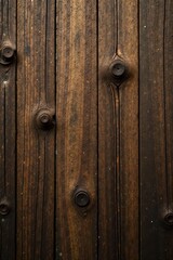 Rustic, weathered wood grain Deep brown tones, knots visible , surface, background image
