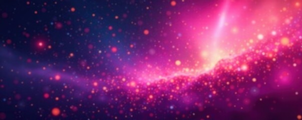 Obraz premium Shimmering gradient, blurred lines, cosmic effect, nebula, art, soft