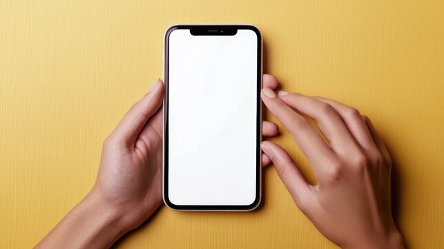 Mobile device interaction home office digital communication minimalist environment top view technology innovation