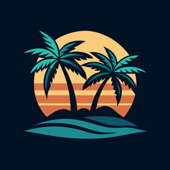 palm tree on the beach