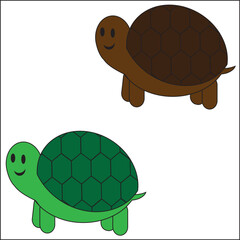 simple cute animal icon illustration