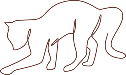 Cat Line Art