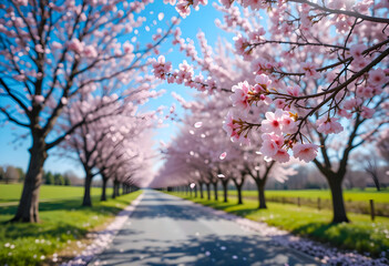 Naklejka premium cherry blossom in spring