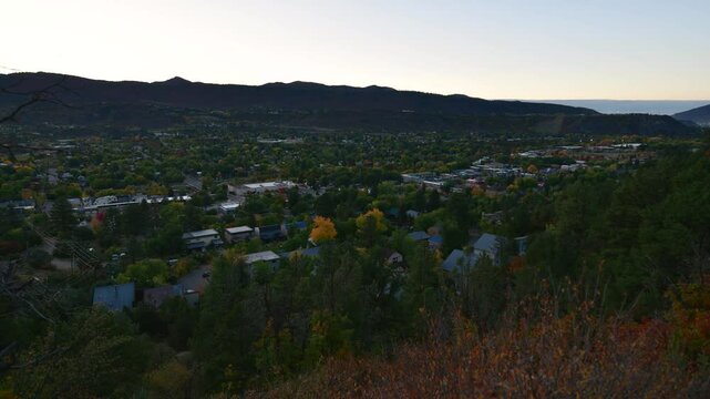 Sunrise Timelapse Over Durango Colorado During Autumn Timelapse