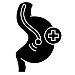 Endoscopy solid Glyph