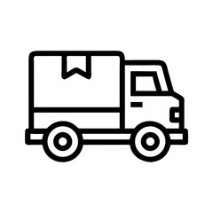 Delivery Truck Transportation Logistics Icon Design