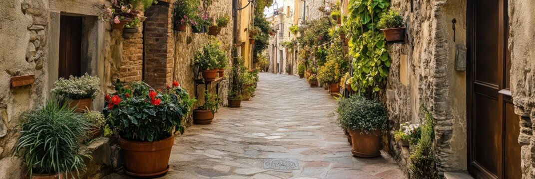 Charming Floral Streets of Casperia - A Glimpse into Italy's Traditional Medieval Villages