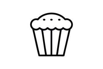 Muffin icon vector