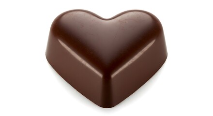 Dark Chocolate Heart: Sweetness & Simplicity AI Generated