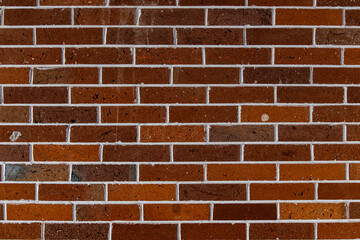 Red brick wall background.