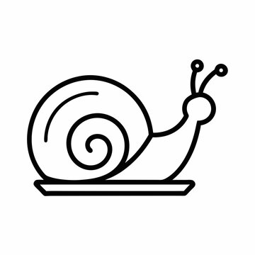 recommend clip art: Snail Graphic Line Art Minimalist Vector Illustration Outline Design