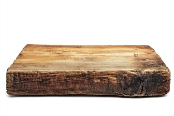 Fototapeta premium wooden table with white background