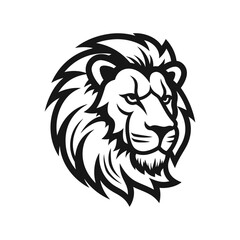 Lion Head Silhouette