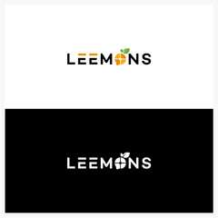 Modern Fruit-Inspired Logo Design with Citrus and Leaf Elements – LEEMONS Branding Concept