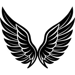Wings Icons Set: Simple Vector Icons for Web Design & Graphics