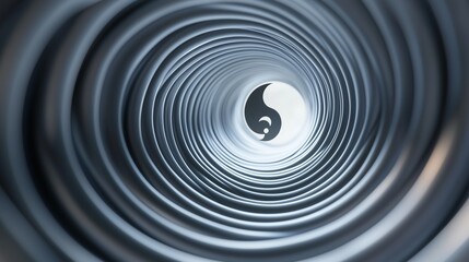 "Geometric Elegance: A Spiral in Macro Focus"

