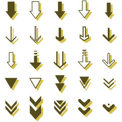 イラスト素材：いろいろ矢印イラストセット
