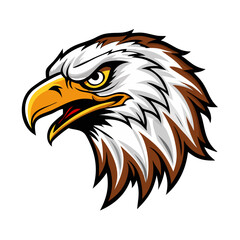 eagle vector illustration, Eagle Head Tattoo Illustration - Black and White Design, Majestic bald eagle head drawing looking right, american bald eagle, vector design of a eagle, american bald eagle