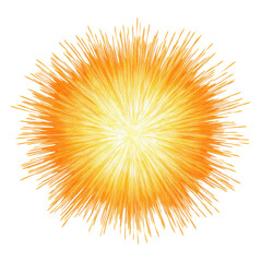 Obraz premium Abstract sunburst background golden yellow light explosion