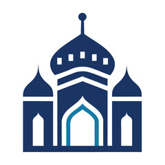 mosque logo design vector illustration.