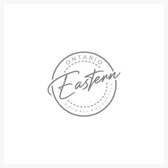 Elegant Eastern Ontario Circle Badge Logo Design