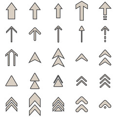 イラスト素材：いろいろ矢印イラストセット