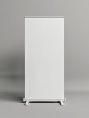 blank advertising billboard with grey background