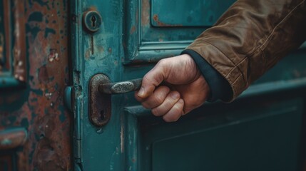 Pulling: The action of using hands to draw something toward you, such as pulling a door handle or dragging a heavy suitcase.