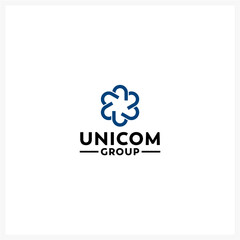 Modern Abstract U Letter Logo for Group or Company Identity