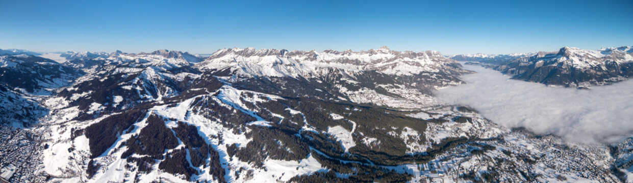 Haute Savoie : en montgolfi&egrave;re vue sur Meg&egrave;ve, Combloux et les Aravis 6