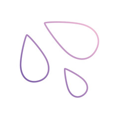 Sweat Droplet icon isolated on a white background. Vector illustration.