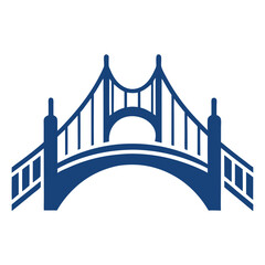 bridge logo design vector illustration