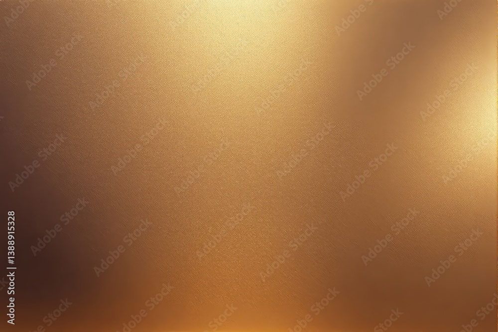 Poster Luxurious golden background with metallic texture and soft light effect.