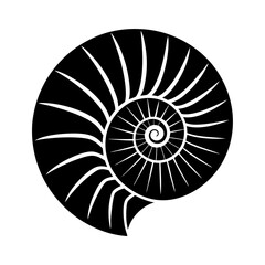 Fossil Silhouette Vector Icon Illustration