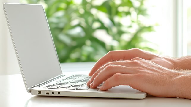 Person working efficiently on laptop, a comprehensive guide to productivity - Powered by Adobe