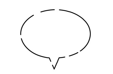 破線の丸い吹き出し