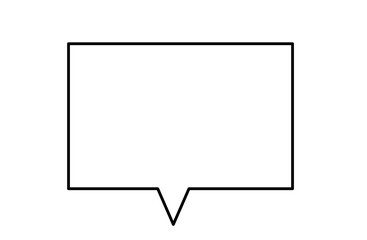 四角の吹き出し