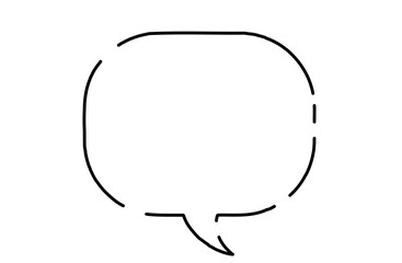 破線の吹き出し