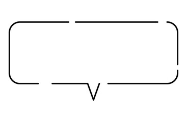 破線の大きな吹き出し