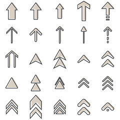 イラスト素材：いろいろ矢印イラストセット	
