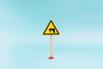 Concept warning sign 