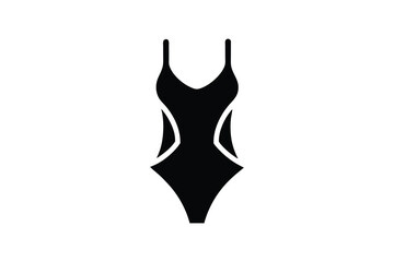Obraz premium Silhouette design of a swimsuit icon illustration.eps