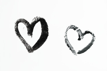 heart shaped ink print, Valentine's Day, simple heart print, textured heart