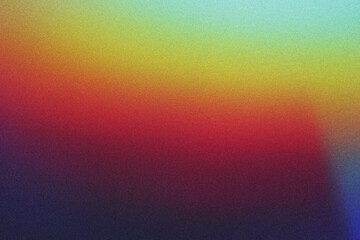 Retro grainy gradient background noise texture effect summer poster design seamless colors teal abstract wave pattern.