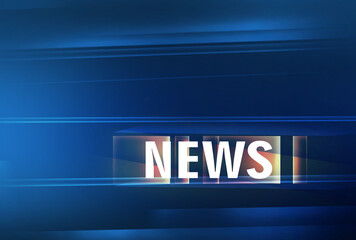 Obraz premium Graphical News background with news text