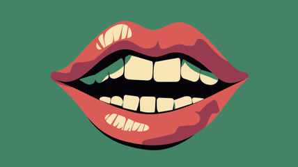 Fototapeta premium Money-Mouth Face Vector Emoticon Design with Dollar Sign Eyes | Stylish Flat Emoji Illustration for Financial Success and Wealth Concepts